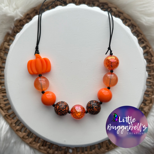 Pumpkin Pop Adjustable Necklace