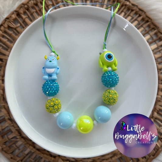 Monster Adjustable Bubblegum Necklace