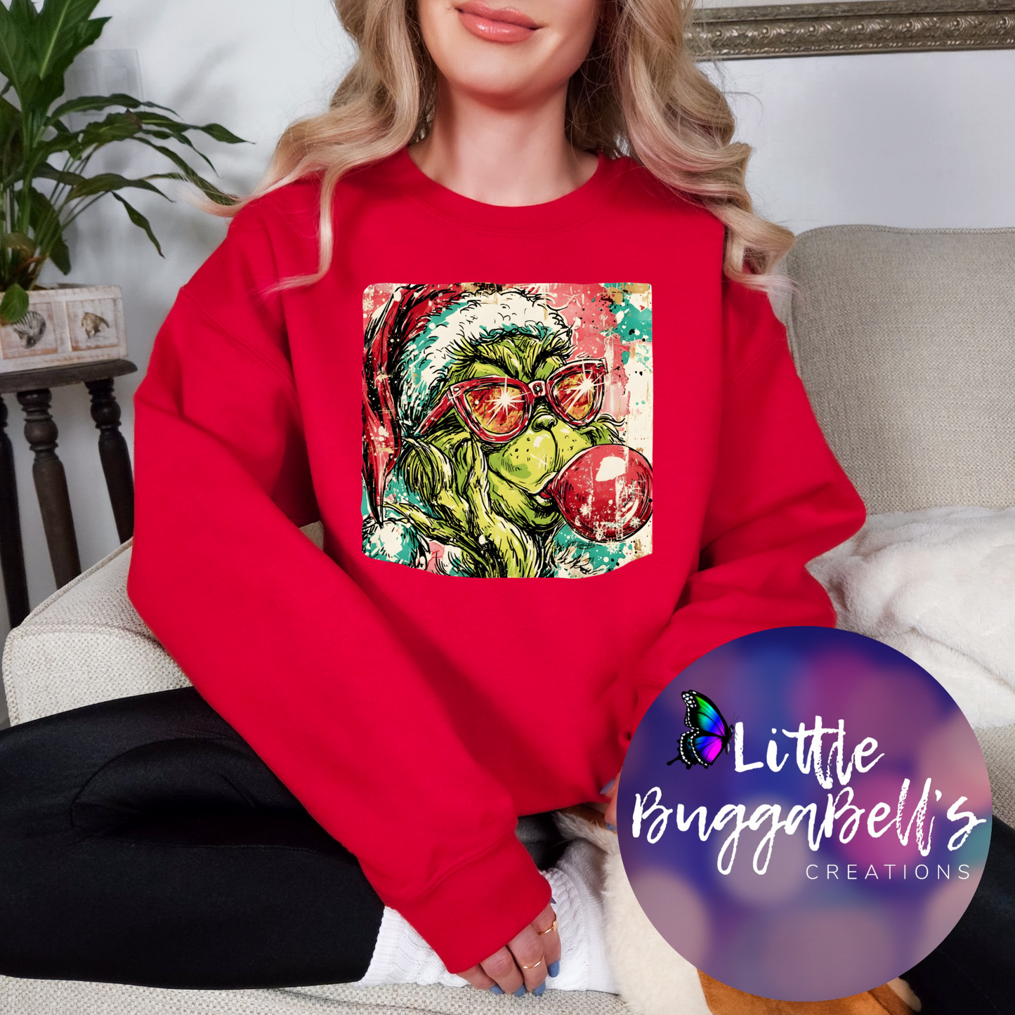 Bubblegum Green Guy Sweater