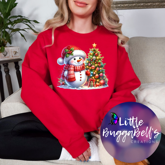 Snowman by the Tree Sweater