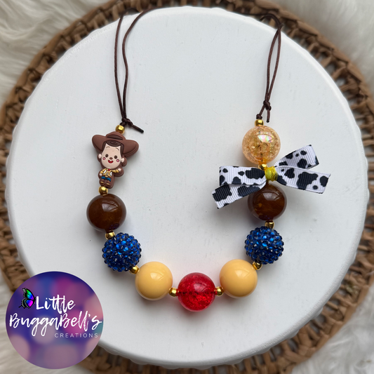 Cowboy Toy Adjustable Necklace
