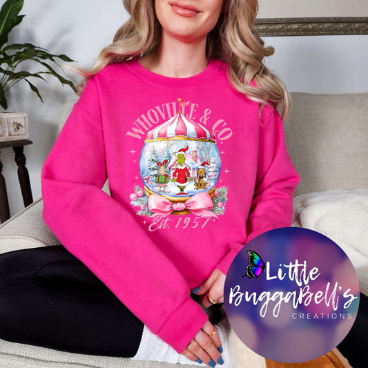 Whoville Snowglobe Green Guy Sweater