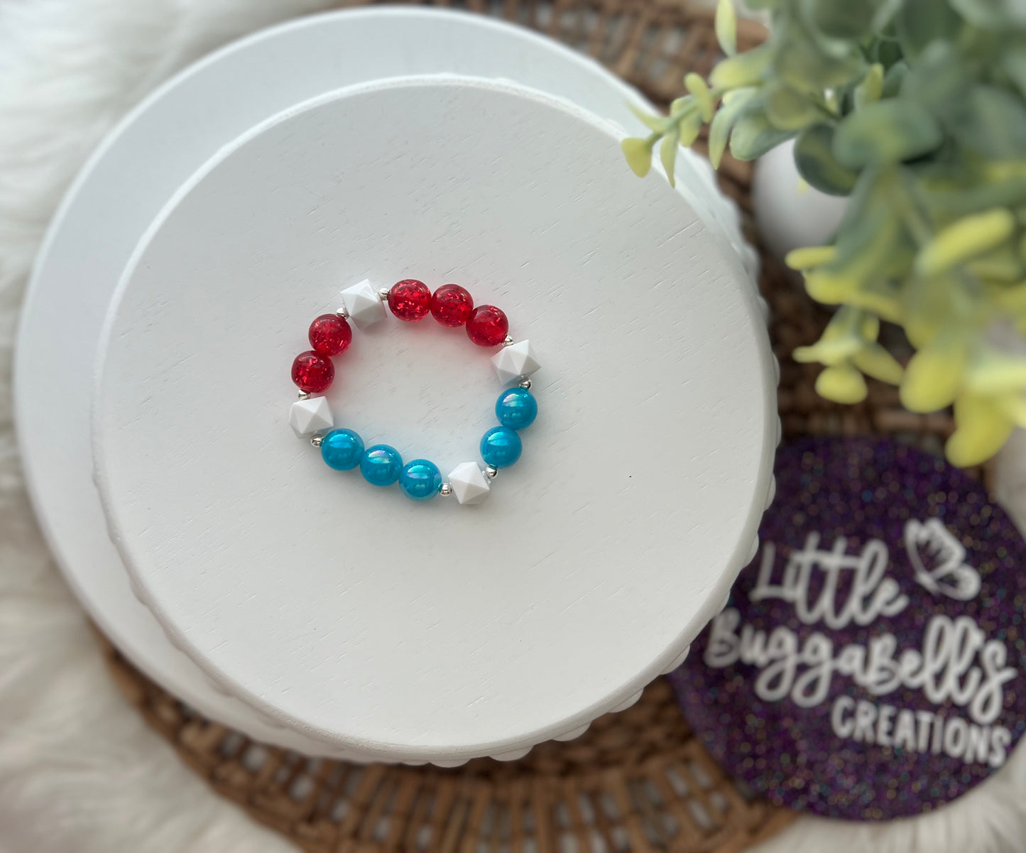 Sparkle and Stripes Necklace/Bracelet