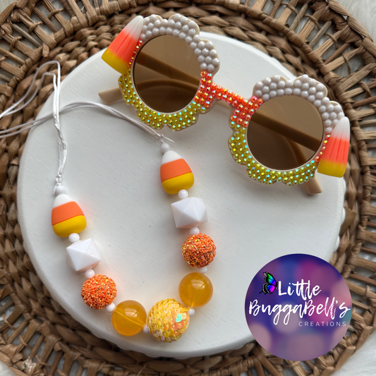 Candy Corn Sunnies and Necklace