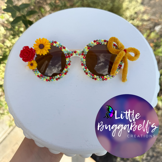 OOAK Sunflowers & Roses Sunnies