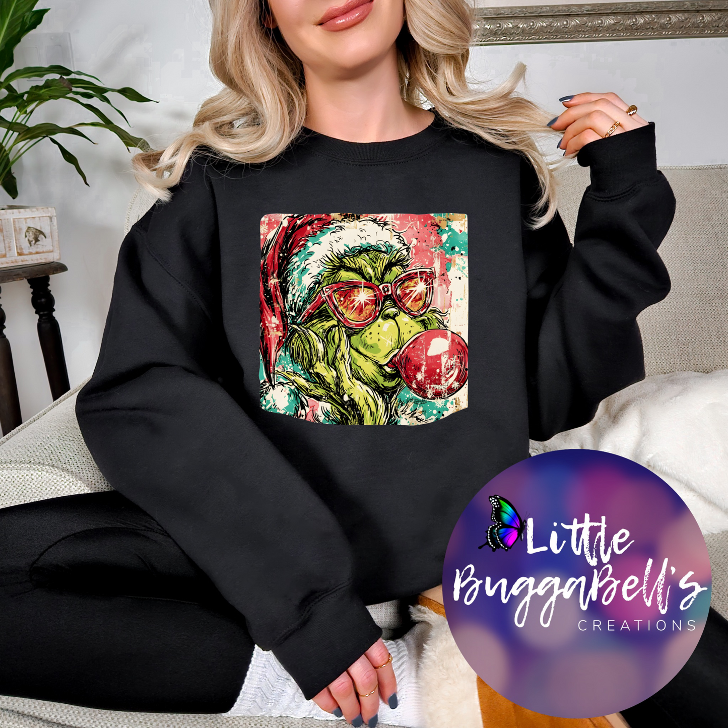 Bubblegum Green Guy Sweater