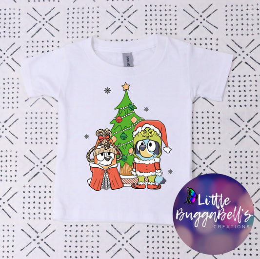 Toddler Blue Dog Green Guy Shirt