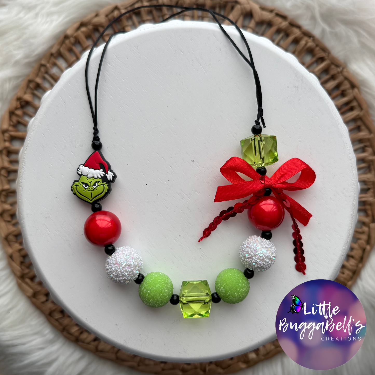 Bubblegum Green Guy Adjustable Necklace