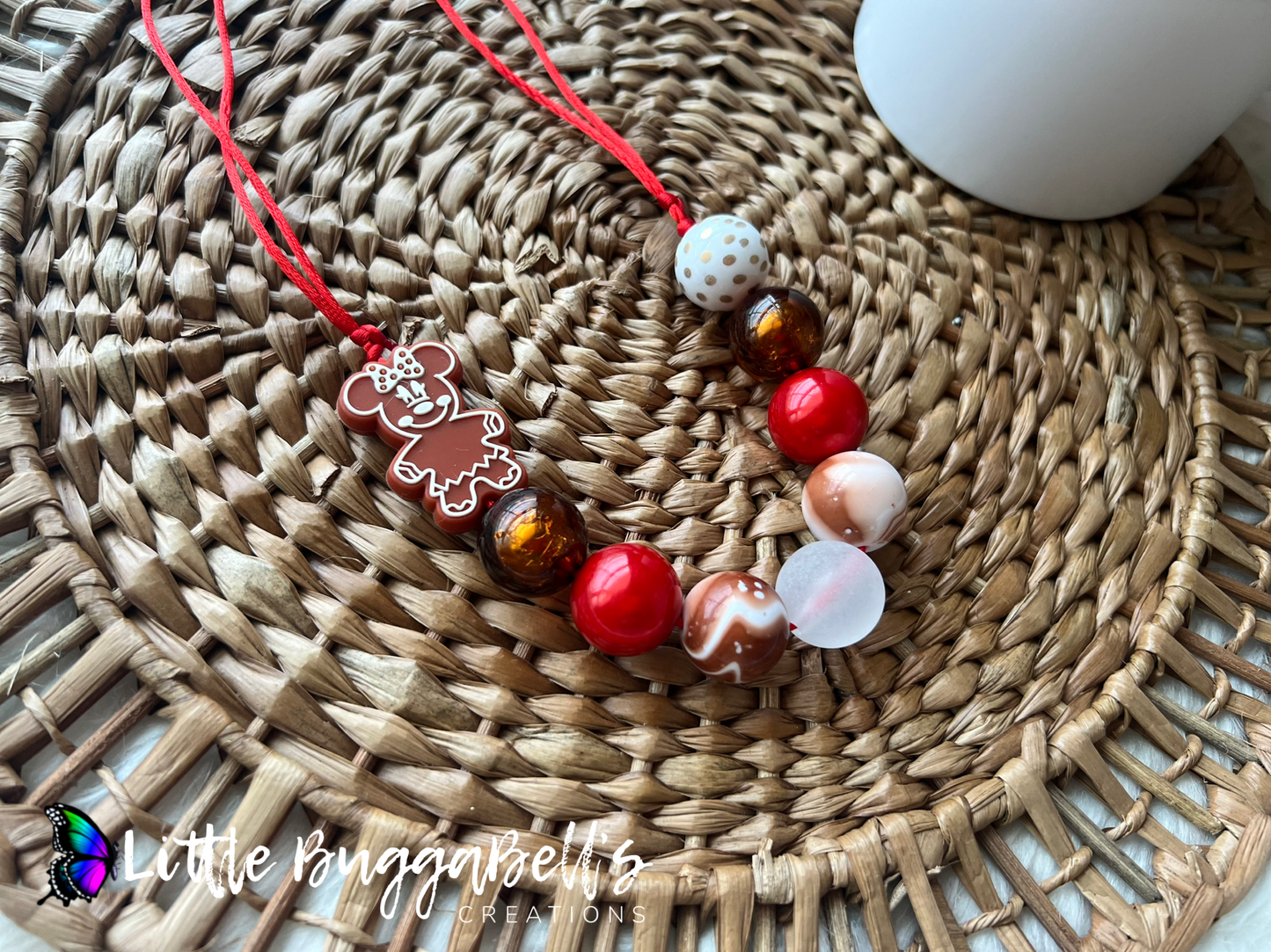 Gingerbread Mouse Necklace