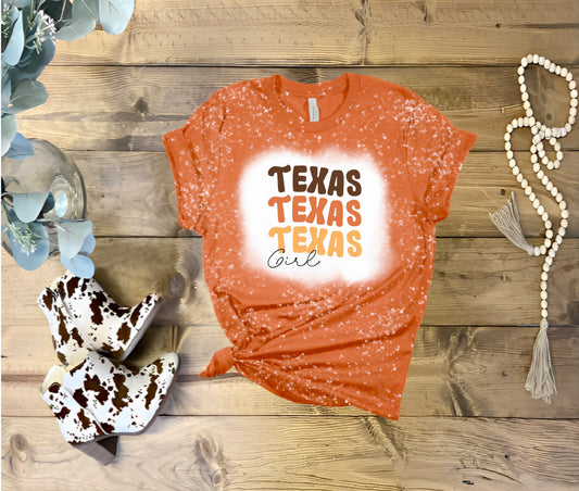 Texas Girl Bleached Shirt